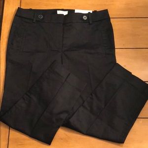 Loft New crop black pants size 6